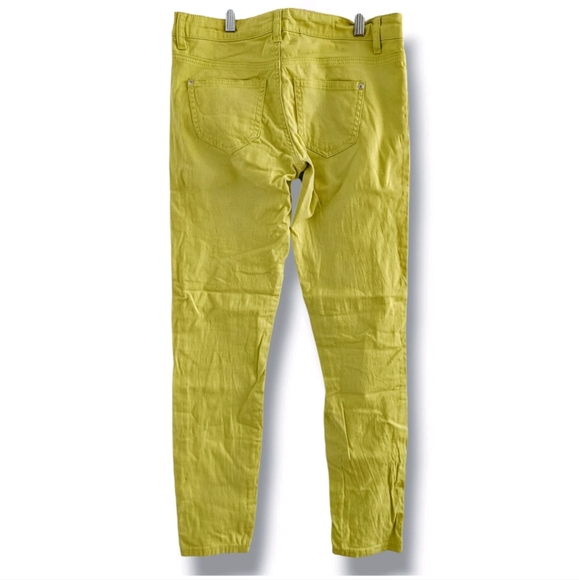 Rue 21 Lime Green Cotton Stretchy Skinny Jeans Size 3/4 - Picture 3 of 8